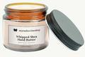 Whipped Shea Hand Butter in an amber glass jar with a myendocrineshop label